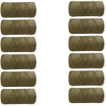 12 x 508 Unpolished Flax Twine 500 Gram Spools