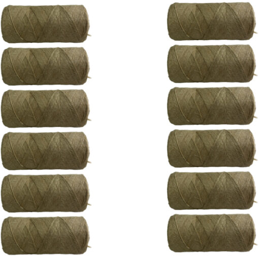 12 508 polished flax twine 500 gram spool 1