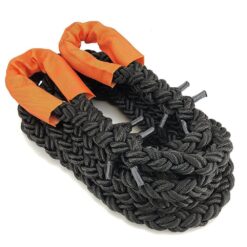 24mm black 8 strand nylon kinetic tow rope 1