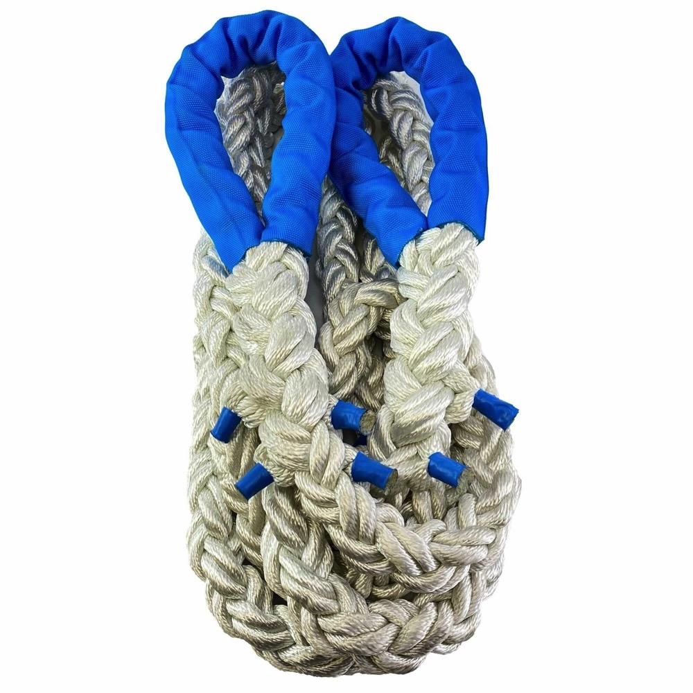 32mm White 8 Strand Nylon Kinetic Tow Rope x 7 Metres