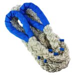 40mm White 8 Strand Nylon Kinetic Tow Rope x 4.5 Metres