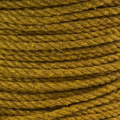 4mm gold natural cotton rope on a reel 1