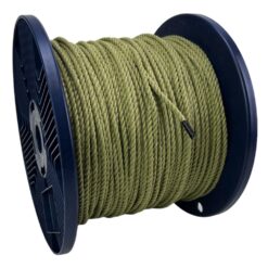 4mm olive green natural cotton rope on a reel 2
