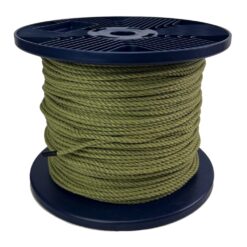 4mm olive green natural cotton rope on a reel 3