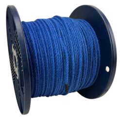 4mm royal blue natural cotton rope on a reel 1