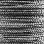 4mm Slate Grey Natural Cotton Rope (By The Metre)