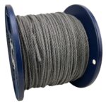 4mm Slate Grey Natural Cotton Rope x 100 Metre Reel