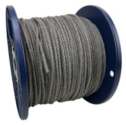 4mm slate grey natural cotton rope on a reel 2