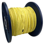 4mm Yellow Natural Cotton Rope x 100 Metre Reel