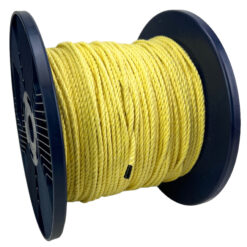 4mm yellow natural cotton rope on a reel 1