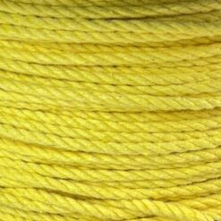 4mm yellow natural cotton rope on a reel 2