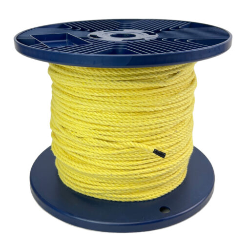 4mm yellow natural cotton rope on a reel 3