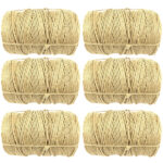 6 x 301 Polished Flax Twine 2 Kg Spools