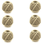 6 x 301 Polished Flax Twine 250 Gram Balls