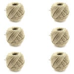 6 x 301 Polished Flax Twine 800 Gram Balls