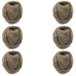 Pack of 6 x 302 Medium Tarred Marline 2.5mm 250 Gram Balls