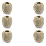 6 x 308 Polished Flax Stitching Twine 250 Gram Balls