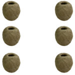 6 x 408 Polished Flax Stitching Twine 250 Gram Balls