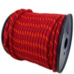 9mm Red Yellow Blue Double Braided Nylon Rope x 46 Metres