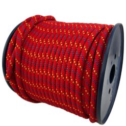9mm red yellow blue double braided nylon rope 2