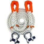 White Nylon Tow Rope – Durable, Shock-Absorbent Recovery Rope