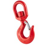 1 Tonne Red Safety Swivel Eye Hook With Safety Catch