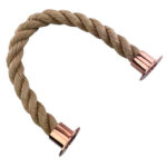 36mm Synthetic Manila Balustrade Rope x 2 Metres Copper Cup Ends