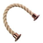 36mm Synthetic Sisal Barrier Rope x 1 Metre Copper Cup Ends