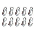 Box of 10 x 3.5 Tonne Zinc Plated Winch Hooks With Safety Catch