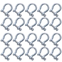 box of 20 22mm commercial bow shackles 4