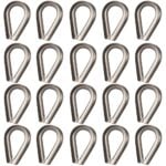 Box of 20 x 12mm Stainless Steel Rope Thimbles