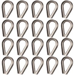 box of 20 24mm stainless steel rope thimble 1