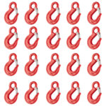 Box of 20 x Grade 80 Red Eye Sling Hooks With Safety Catch 7/8mm