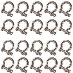 box of 20 x 16mm bow shackle with screw pin 316 marine grade stainless steel 1