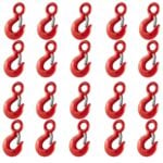 Box of 20 x 1 Tonne Red Eye Hooks With Safety Catch