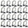 box of 20 x 9.5 tonne tested safety bow shackles