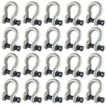 Box of 20 x 4.75 Tonne Tested Safety Bow Shackles