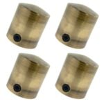 Pack of 4 x 32mm Antique Brass End Cap Rope Fittings