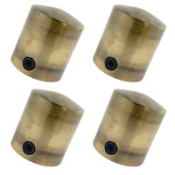 pack of 4 x 40mm antique brass end cap rope fittings 4