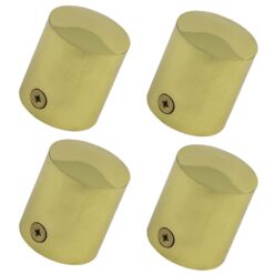 pack of 4 x 40mm polished brass end cap rope fittings 4