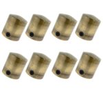 Pack of 8 x 40mm Antique Brass End Cap Rope Fittings