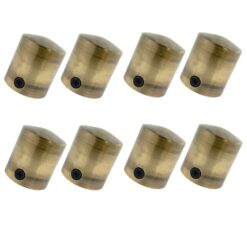 pack of 8 x 40mm antique brass end cap rope fittings