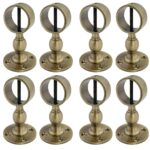 Pack of 8 x 36mm Antique Brass Standard Handrail Brackets Rope Fittings