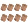 pack of 8 x 40mm copper bronze end cap rope fittings 1