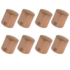 pack of 8 x 40mm copper bronze end cap rope fittings 1