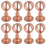 Pack of 8 x 28mm Copper Bronze Standard Handrail Brackets Rope Fittings