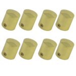 Pack of 8 x 28mm Polished Brass End Cap Rope Fittings