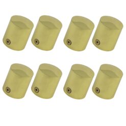 pack of 8 x 40mm polished brass end cap rope fittings 1