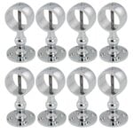 Pack of 8 x 36mm Polished Chrome Standard Handrail Brackets Rope Fittings