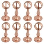 Pack of 8 x 40mm Copper Bronze Standard Handrail Brackets Rope Fittings